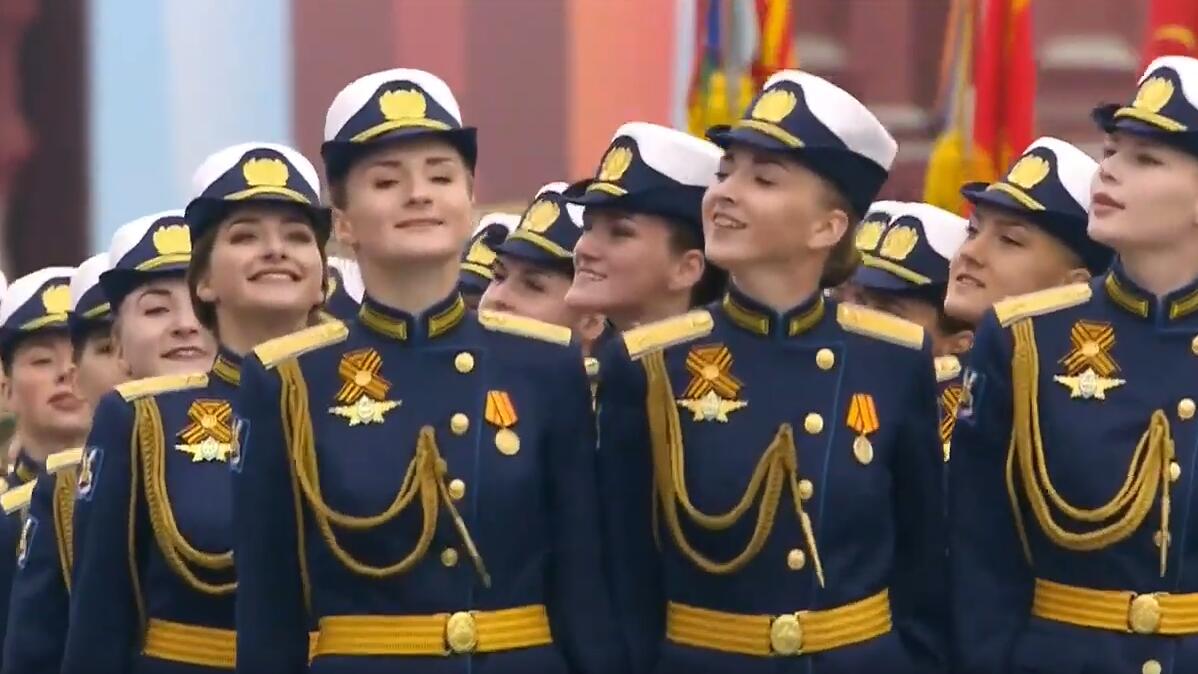 俄罗斯红场阅兵仪式  场面壮观！